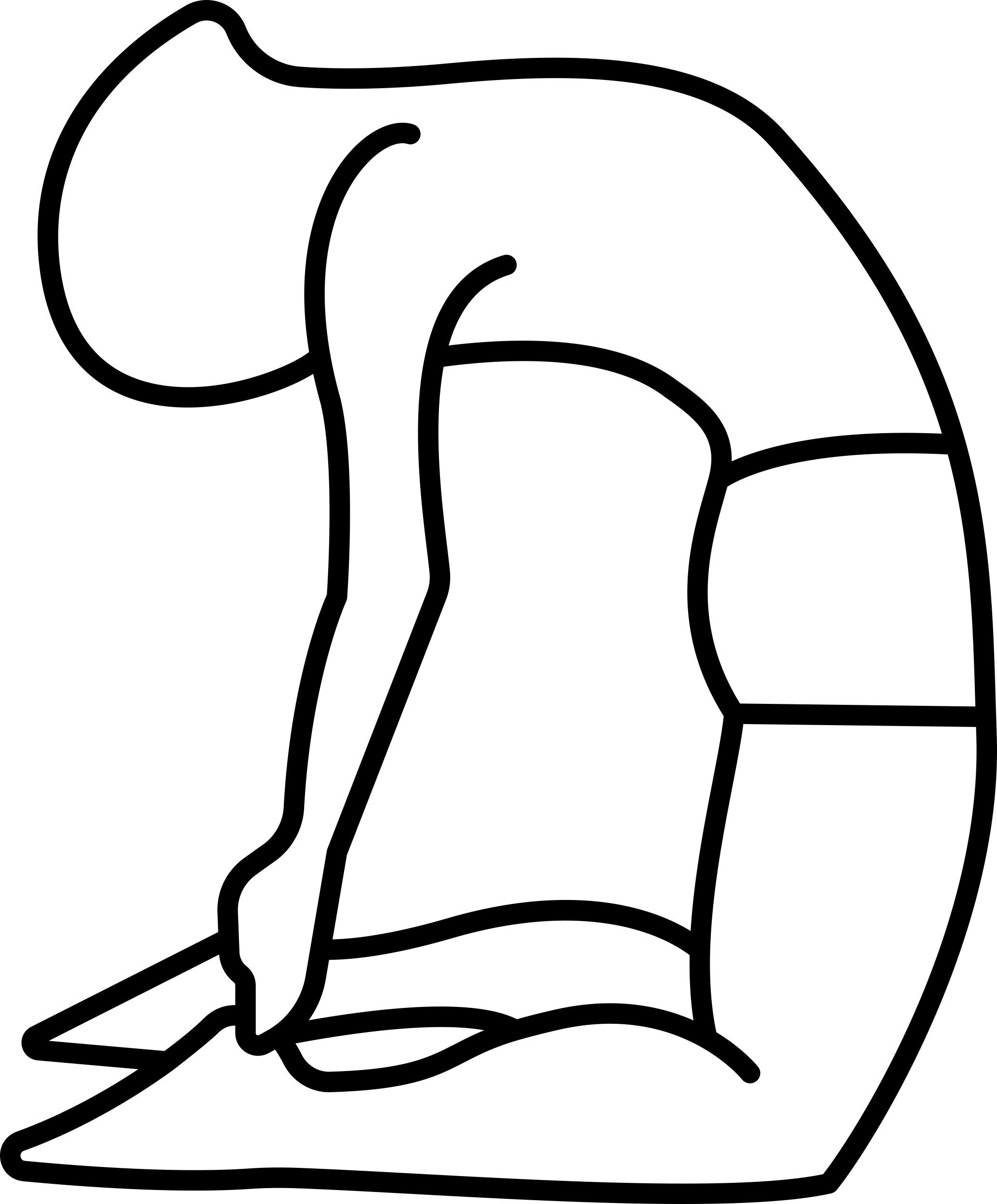 Man On His Knees Stretching Back Outline Svg File Free Vectors